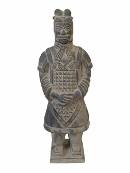 Czarna terakotowa figura generała 23 cm