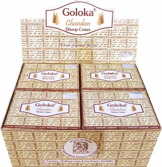 Stożki kadzideł Goloka Chandan