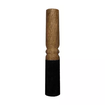 Czarny drewniany młotek do misy dźwiękowej 18cm