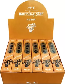 Japońskie Kadzidełka Morning Star Bursztyn 50 Patyczków
