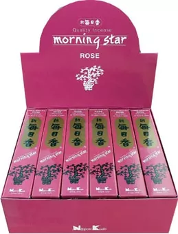 Japońskie Kadzidełka Morning Star Róża 50 Patyczków
