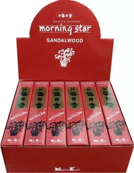 Japońskie Kadzidełka Morning Star Drzewo Sandałowe 50 Patyczków