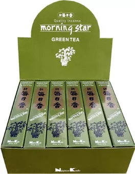 Japońskie Kadzidełka Morning Star Zielona Herbata 50 Patyczków