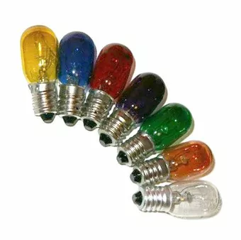7 kolorowych żarówek do lamp solnych i selenitowych 15W