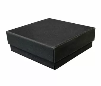 Czarne kartonowe pudełko na biżuterię 10szt x 9cm