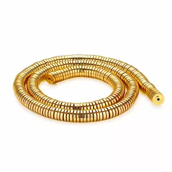 Złote koraliki dystansowe z hematytu – 6×1 mm