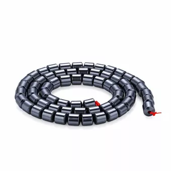 Cylindryczne przekładki z hematytu naturalnego 6x5,7mm