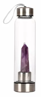 Butelka Tadasana szydełkowana końcówka Amethyst