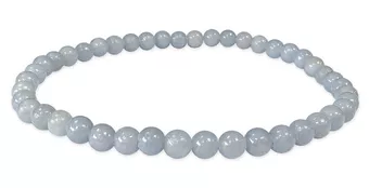 Bransoletka z aniołem z koralikami 4mm