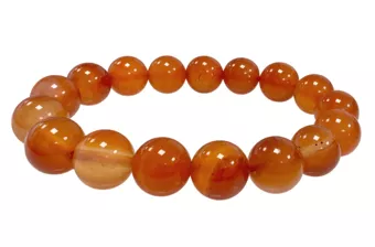 Bransoletka z karneolu A koraliki 12mm