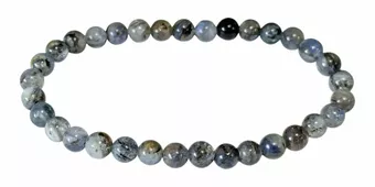Bransoletka z naturalnego niebieskiego kyanitu z koralikami 5,5 mm
