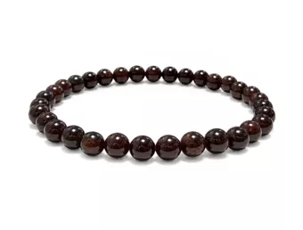 Bransoletka Granat Czerwony koraliki 6mm