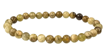 Bransoletka z Zielonego Granatu Grossular A koraliki 6mm