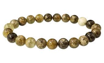 ransoletka z Zielonego Granatu Grossular A koraliki 8mm