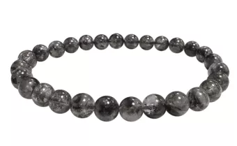 Bransoletka kryształowa Herkimer A koralikami o średnicy 5,5-6,5 mm
