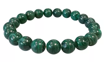Bransoletka z Malachitu A, kulki 10mm