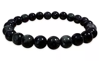 Bransoletka Obsydian Niebiańskie Oko Rainbow A koraliki 7-8mm