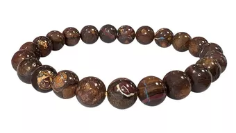 Bransoletka z Opalu Boulder A koraliki 7-8mm
