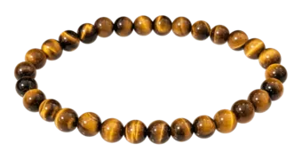 Bransoletka Tygrysie Oko AAA koraliki 6mm