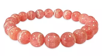 Bransoletka z Rodochrozytu Argentyńskiego AAA koraliki 7.5-8.5mm