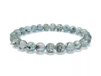 Bransoletka Niebieski Topaz AAA koraliki 6-7mm