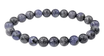 Bransoletka tanzanitowa z koralikami o średnicy 7.5-8.5mm