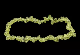 Bransoletka z chipsami Perydot A+ 18cm