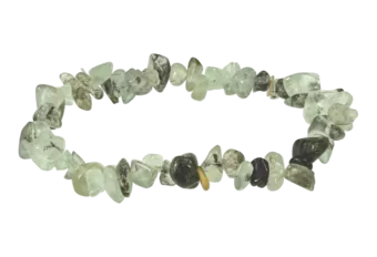 Prehnite Bransoletka z chipem 18cm