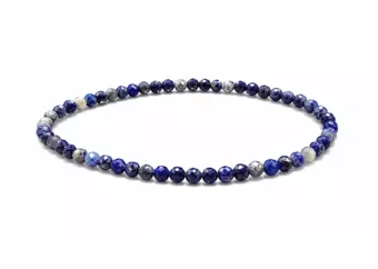 Bransoletka z Fasetowanego Lapis Lazuli Klasy A – Koraliki 3 mm