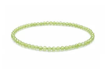 Bransoletka z Fasetowanego Prehnitu AA+ – Koraliki 3 mm