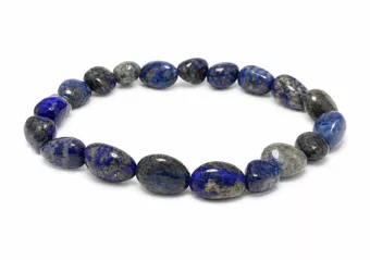 Bransoletka z kamieni otoczaków Lapis Lazuli A 6-8mm
