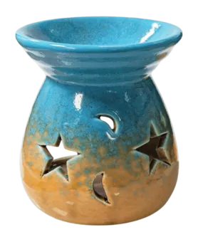 Ceramiczny palnik olejowy z niebieskim gradientem 8,5 cm