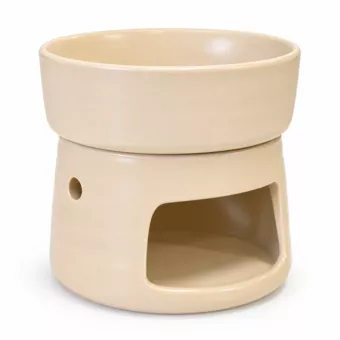Jasnobeżowy Kadzielniczka Ceramiczna 9,3 cm