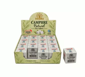 Naturalna kamfora Herbia w kostkach Fair Trade Ecocert – 16 paczek – 300 g