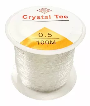 Okrągła kryształowa elastyczna nić 0.5mm 100m
