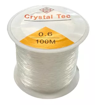 Okrągła kryształowa elastyczna nić 0.6mm 100m