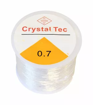 Okrągła kryształowa elastyczna nić 0.70mm 100m