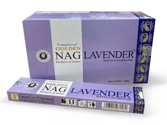 Kadzidełka Vijayshree Golden Nag Lawenda 15g