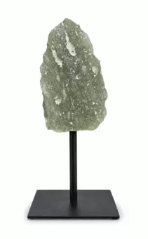 Surowy Zielony Awenturyn na Czarnym Metalowym Stojaku 17-20 cm 500-700 g
