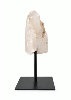 Surowy Kryształ Górski A na Czarnym Metalowym Stojaku 17-20 cm 600-900 g