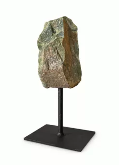 Surowy Selenit A na Czarnym Metalowym Stojaku 17-20 cm 500-800 g