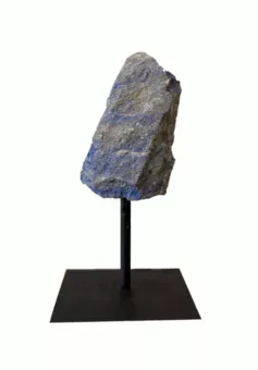 Surowy Lapis Lazuli A na Czarnym Metalowym Stojaku 17-20 cm 500-800 g
