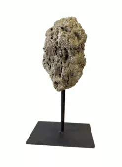 Surowy Piryt A na Czarnym Metalowym Stojaku 17-20 cm 700-1100 g