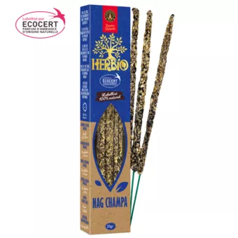 Kadzidło Smudge Ecocert Herbio Nag Champa 20g