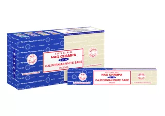 Kadzidełka Satya Nag Champa & Kalifornijska Biała Szałwia 16g