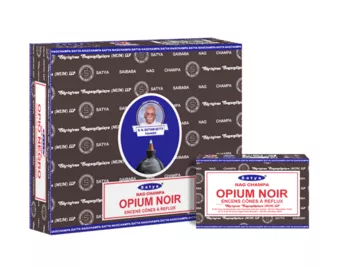 Stożki zwrotne Satya Black Opium 12 szt.