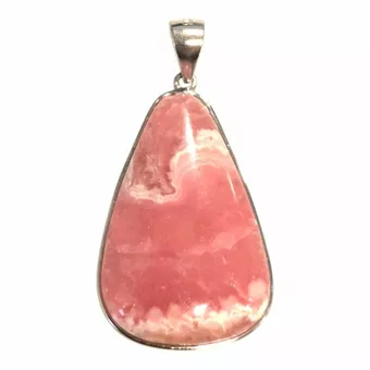 Wisiorek ze srebra próby 925 z argentyńskim rodochrozytem AAA, 1 sztuka, 5,58 g
