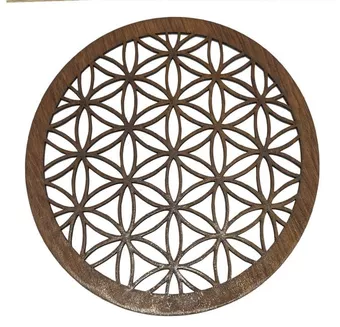 Drewniany magnetyczny znak „Kwiat życia” 18 cm do HMD999
