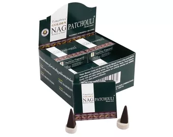 Kadzidło Vijayshree Golden Nag Patchouli w Stożkach