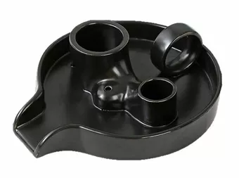 Czarny ceramiczny uchwyt na kadzidełka Palo Santo i białą szałwię 18,50 cm